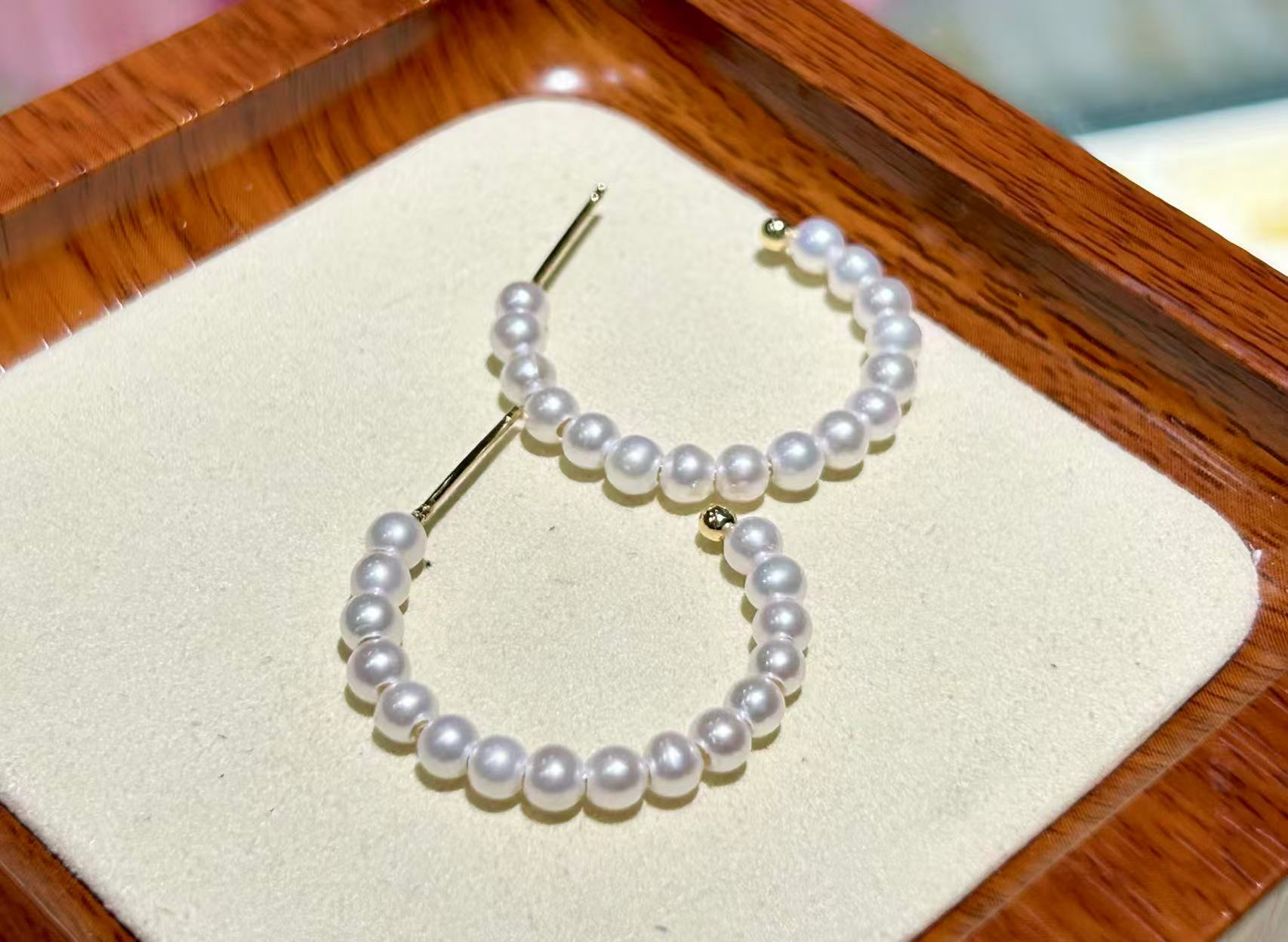 Natural Pearl Earrings